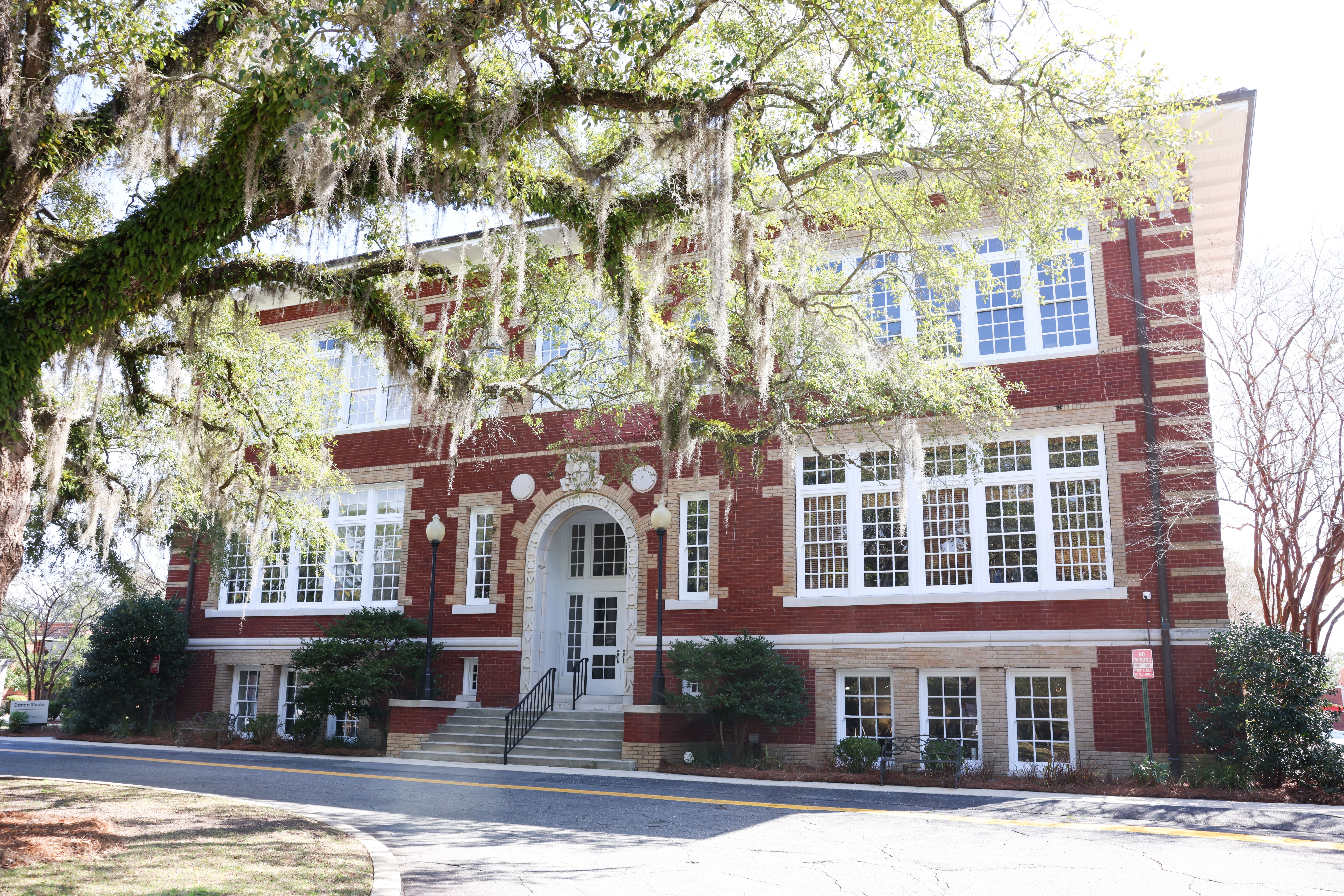 The exterior of the Thomasville Center for the Arts building, showcasing its historic architecture