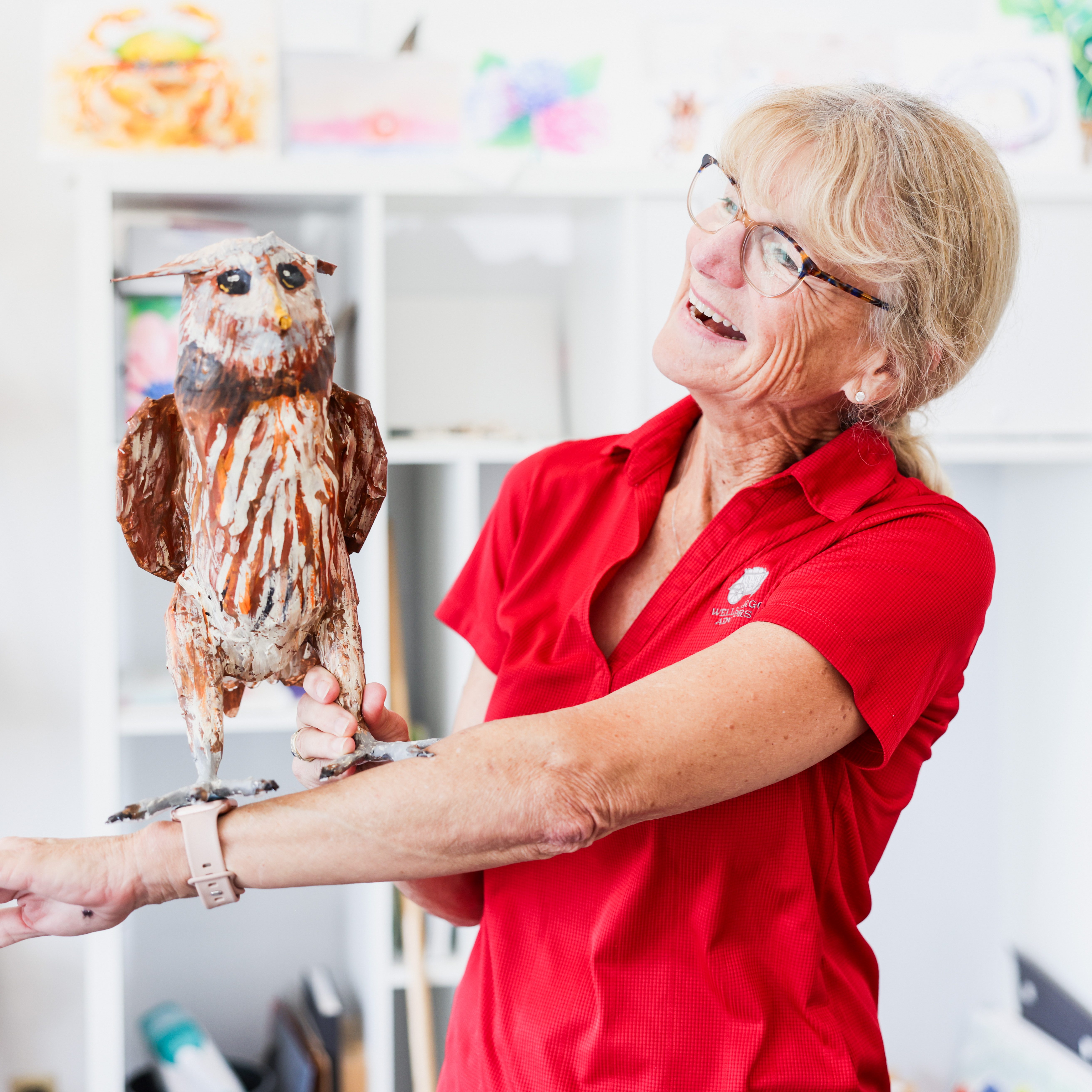 Participants engaging in an adult art class at Thomasville Center for the Arts, exploring various artistic techniques and mediums."