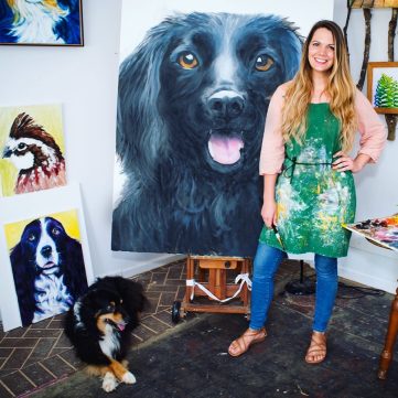 Portrait of artist and instructor Hillery Allen Barrow, known for her focus on light and color contrasts in art.